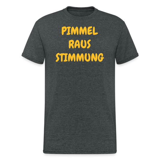 SSW367 Tshirt PIMMEL RAUS STIMMUNG - Dunkelgrau meliert