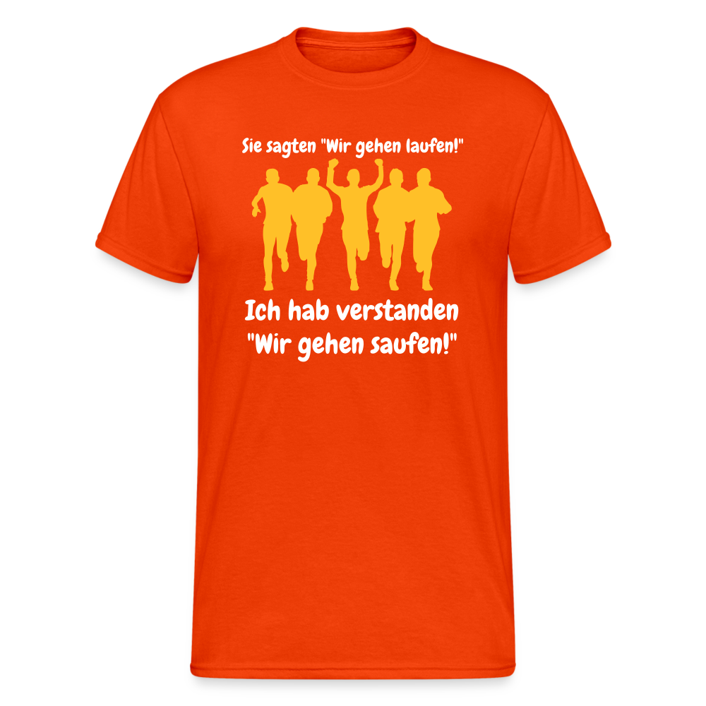 SSW1455 Tshirt Sie sagten "Wir gehen laufen!" - kräftig Orange