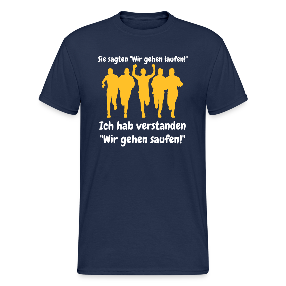 SSW1455 Tshirt Sie sagten "Wir gehen laufen!" - Navy