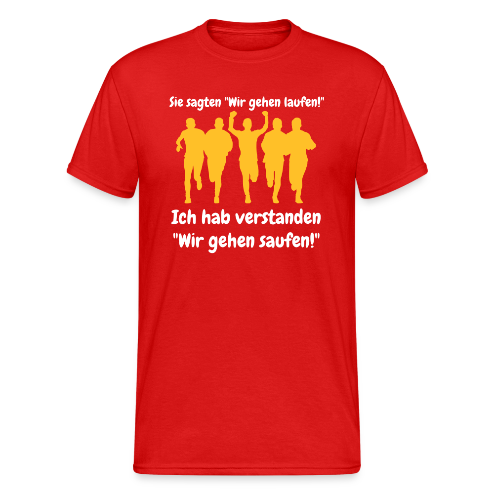 SSW1455 Tshirt Sie sagten "Wir gehen laufen!" - Rot