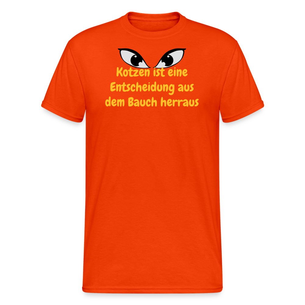 SSW1457 Tshirt Kotzen ist eine Entscheidung aus dem Bauch herraus - kräftig Orange