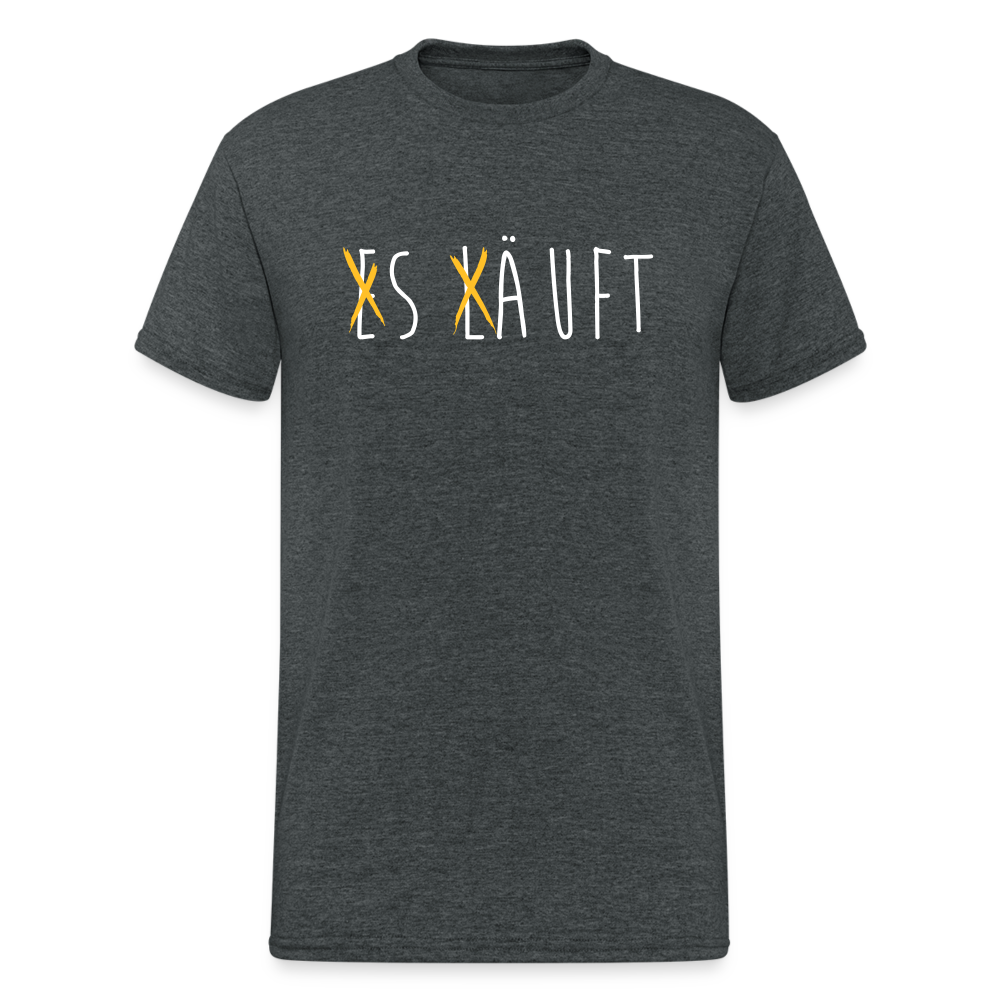 SSW1465 Tshirt Es läuft - Dunkelgrau meliert