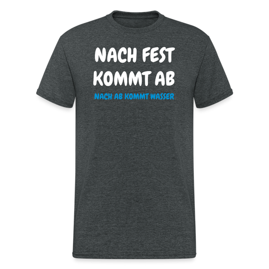 SSW1468 Tshirt NACH FEST KOMMT AB - Dunkelgrau meliert