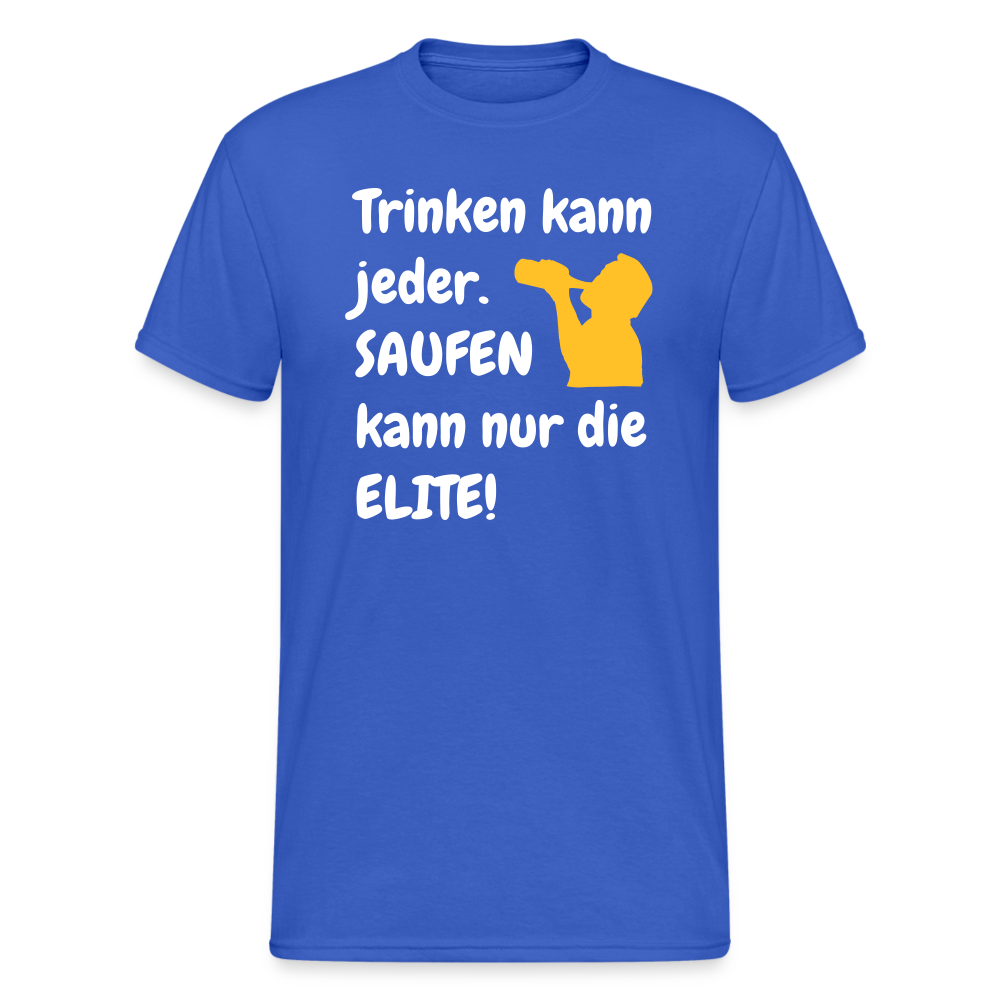 SSW1469 Tshirt Trinken kann jeder. SAUFEN kann nur die ELITE! - Königsblau