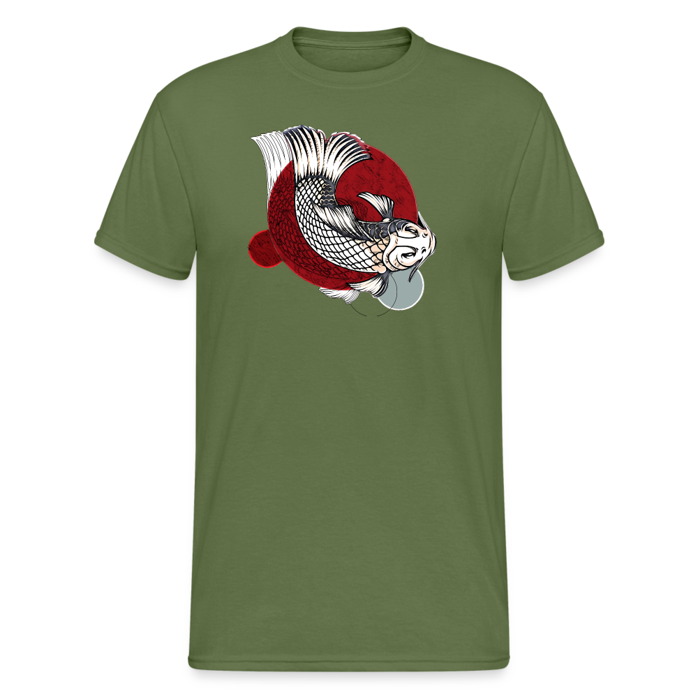 SSW1474 Tshirt Japanese_fish - Militärgrün