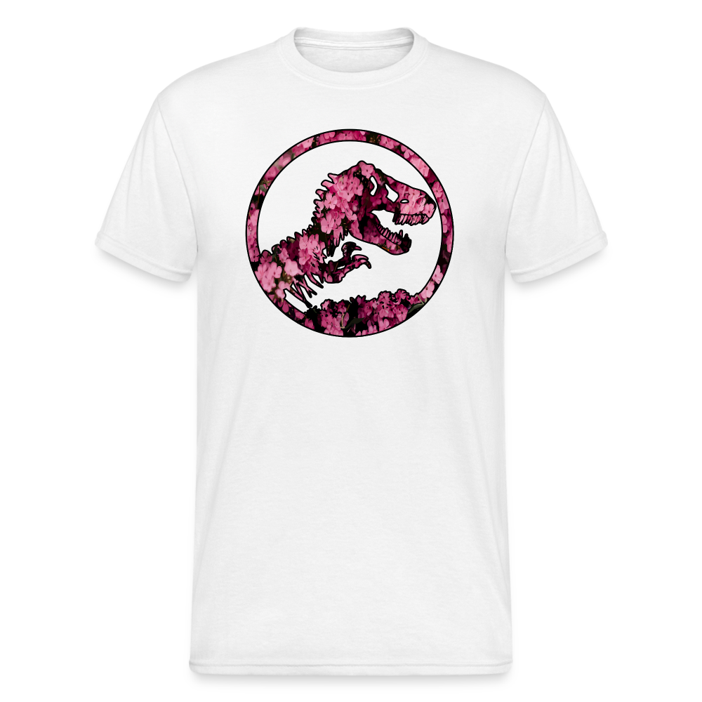 SSW1478 Tshirt jurassic_flowers_v2 - weiß