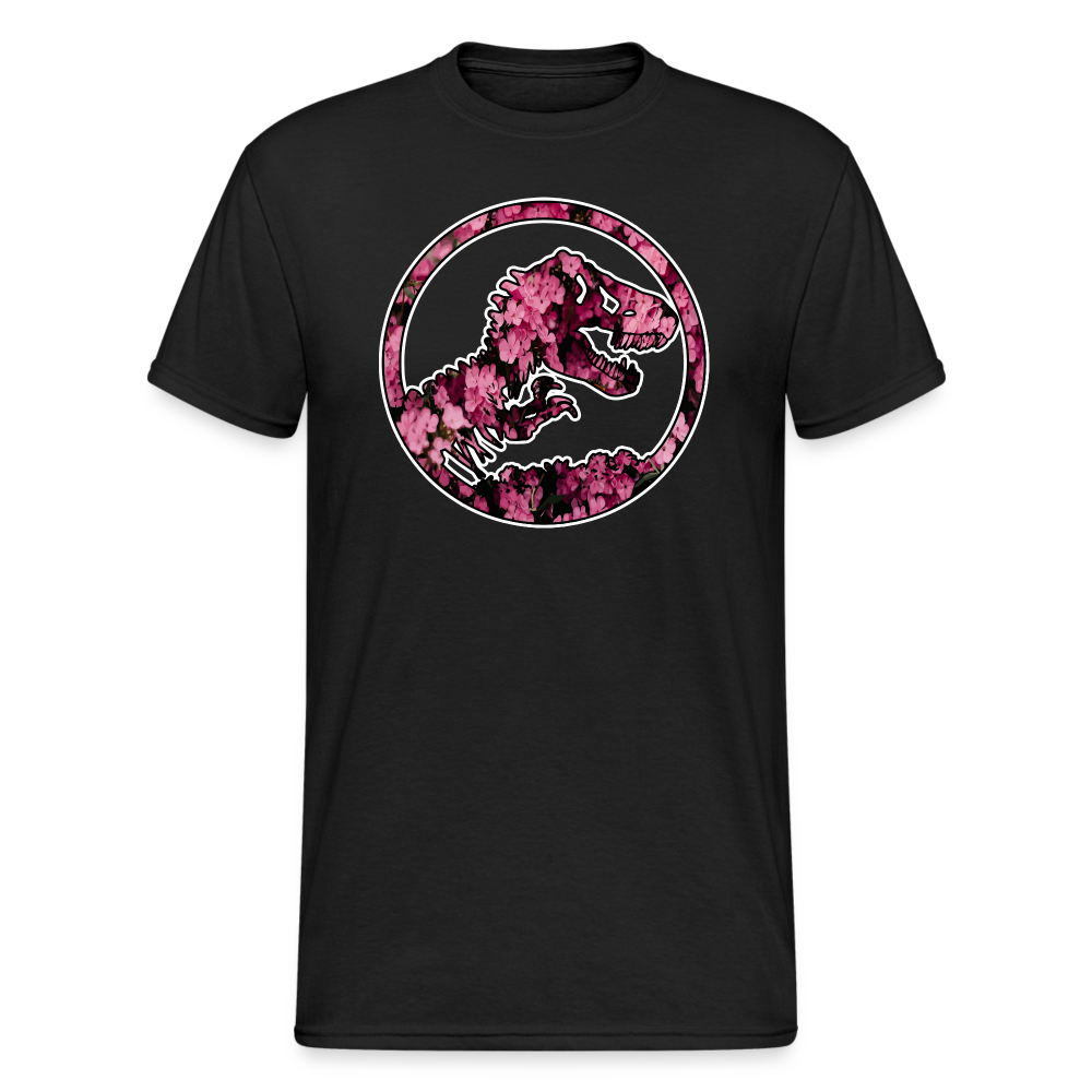 SSW1478 Tshirt jurassic_flowers_v2 - Schwarz