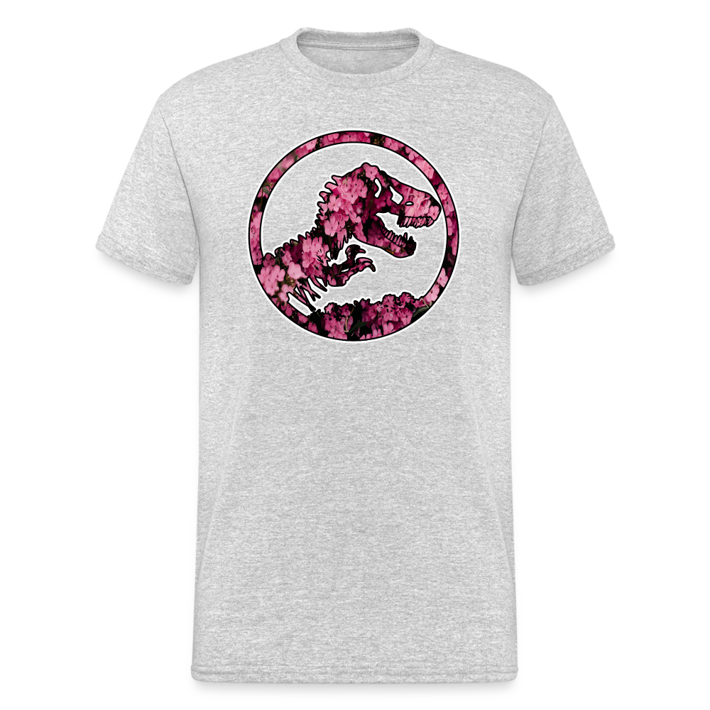 SSW1478 Tshirt jurassic_flowers_v2 - Grau meliert