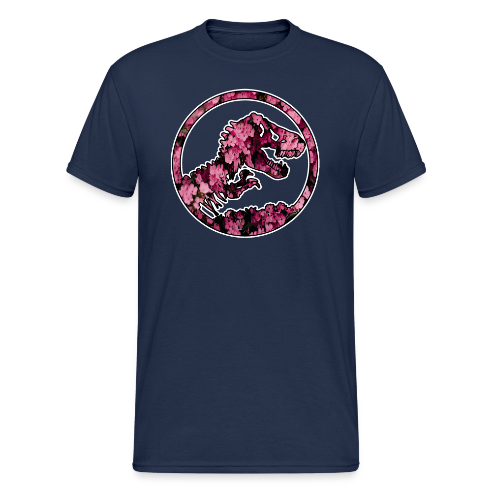 SSW1478 Tshirt jurassic_flowers_v2 - Navy