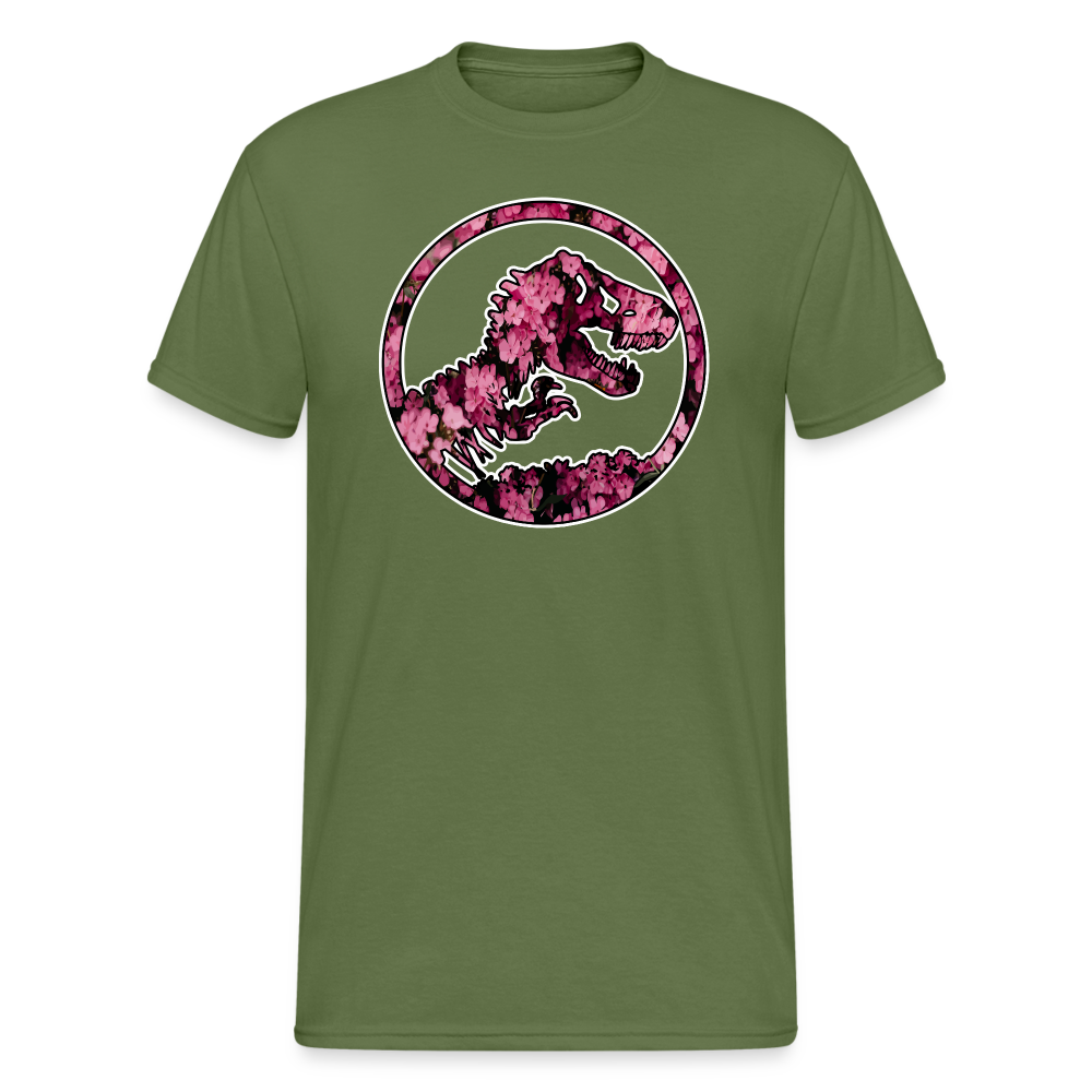 SSW1478 Tshirt jurassic_flowers_v2 - Militärgrün
