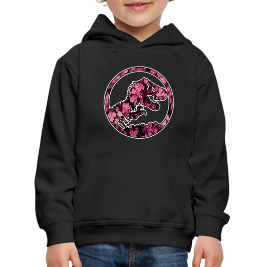 SSW1479 Hoodie jurassic_flowers_v2 - Schwarz
