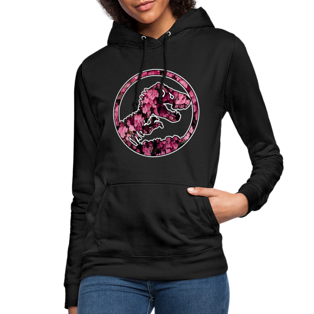 SSW1480 Hoodie jurassic_flowers_v2 - Schwarz