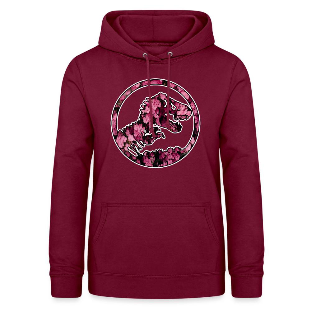 SSW1480 Hoodie jurassic_flowers_v2 - Bordeaux