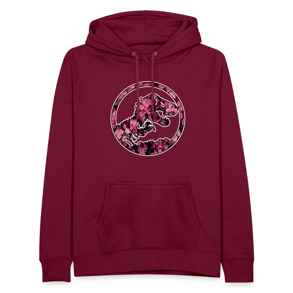 SSW1480 Hoodie jurassic_flowers_v2 - Bordeaux
