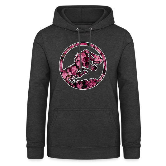 SSW1480 Hoodie jurassic_flowers_v2 - Anthrazit