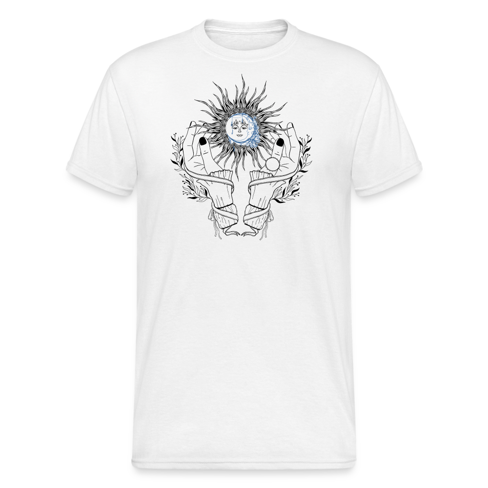 SSW1482 Tshirt Sonne Hand - weiß