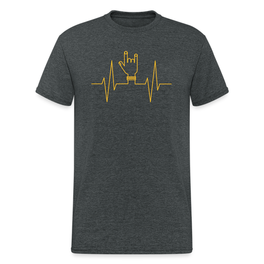 SSW1491 Tshirt EKG-Felsen-Teufel - Dunkelgrau meliert
