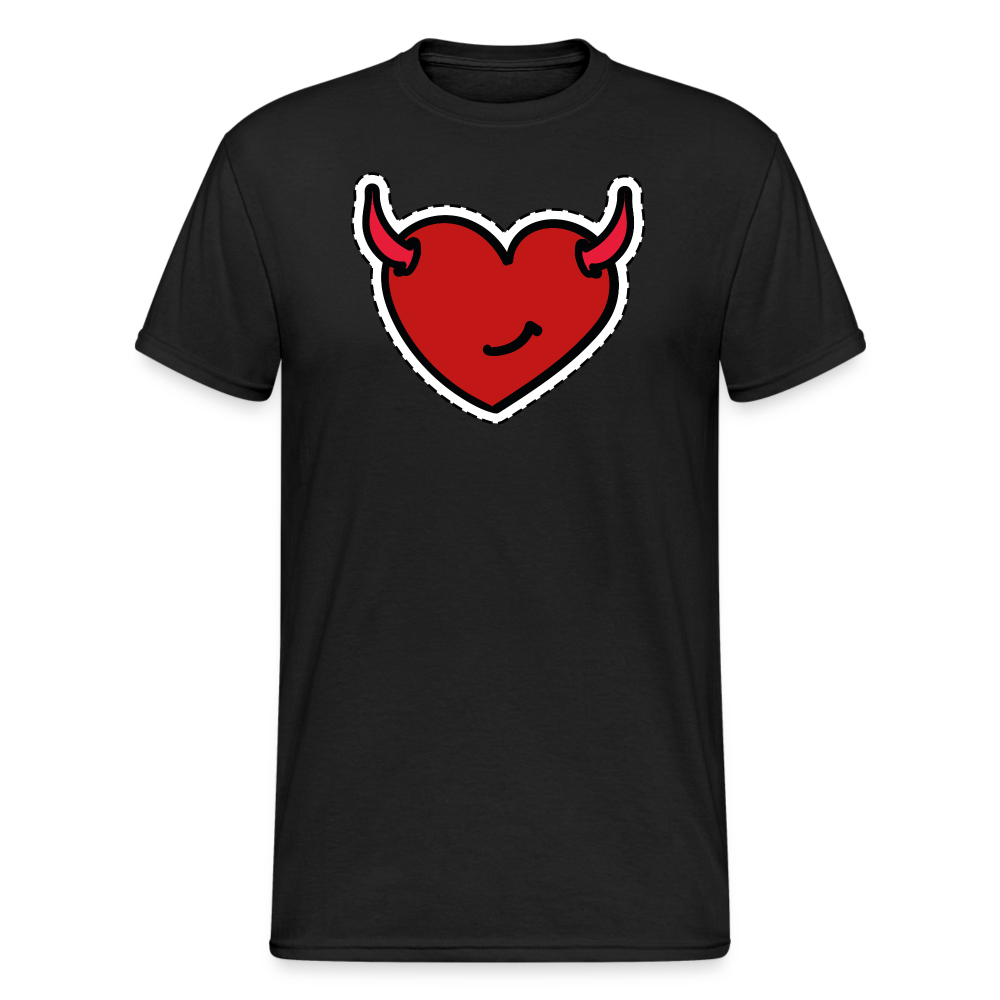 SSW1492 Tshirt Teufel Herz - Schwarz