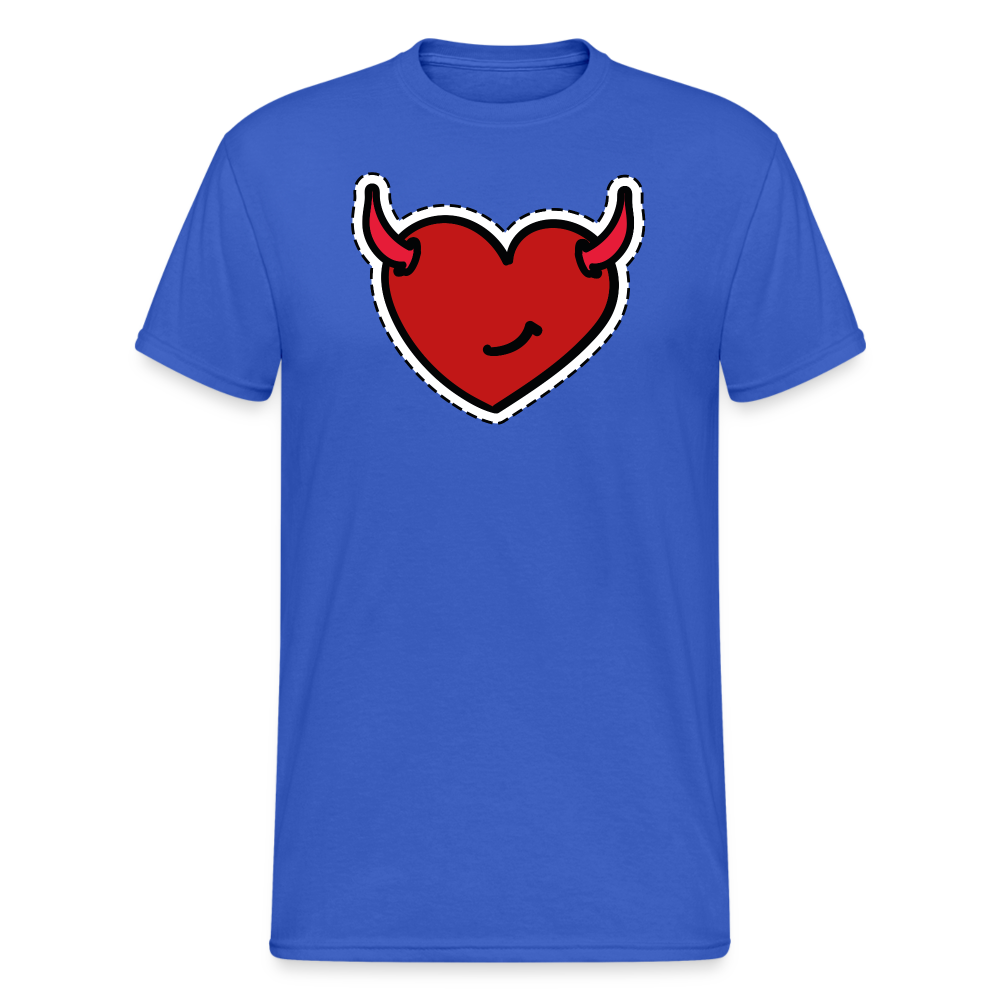SSW1492 Tshirt Teufel Herz - Königsblau