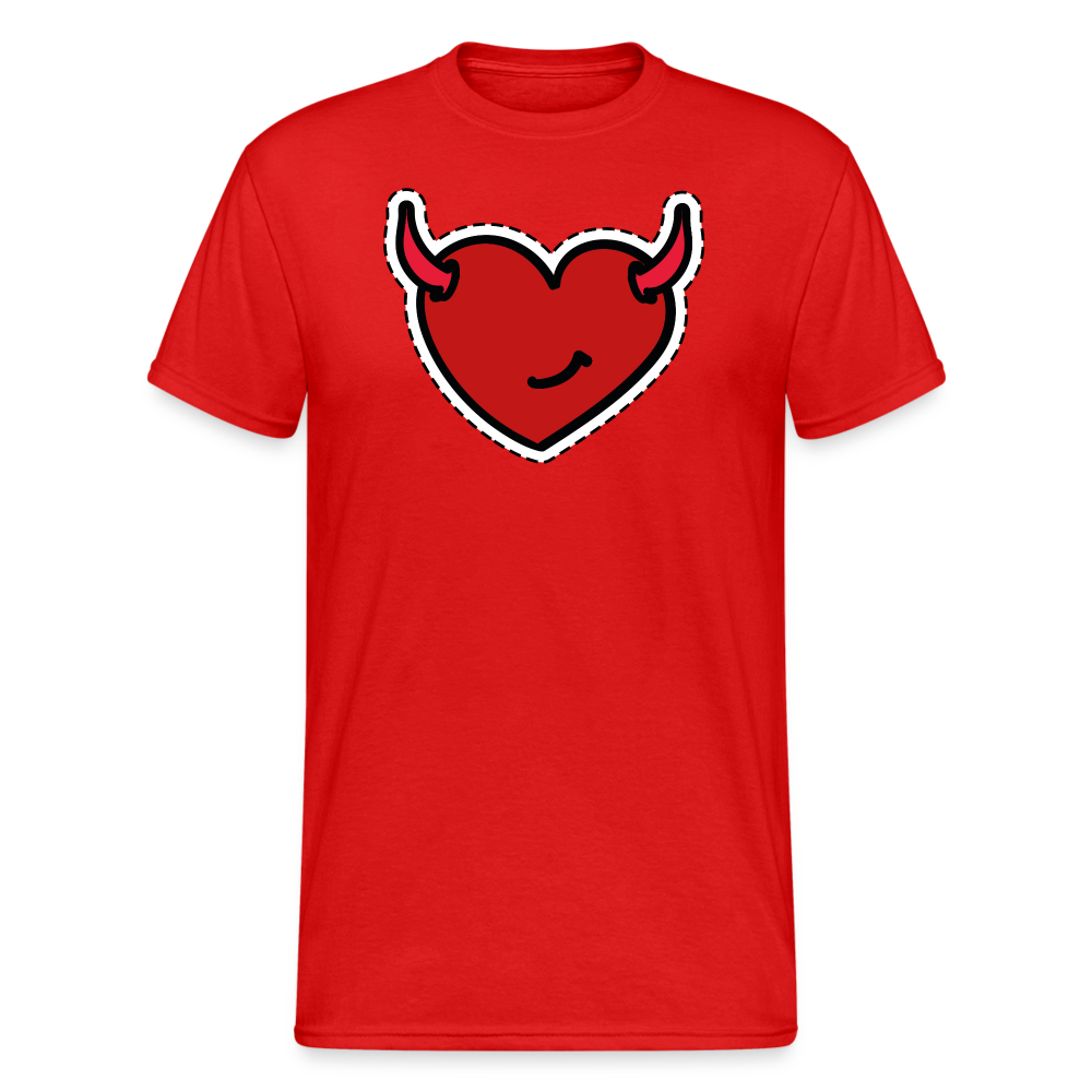 SSW1492 Tshirt Teufel Herz - Rot