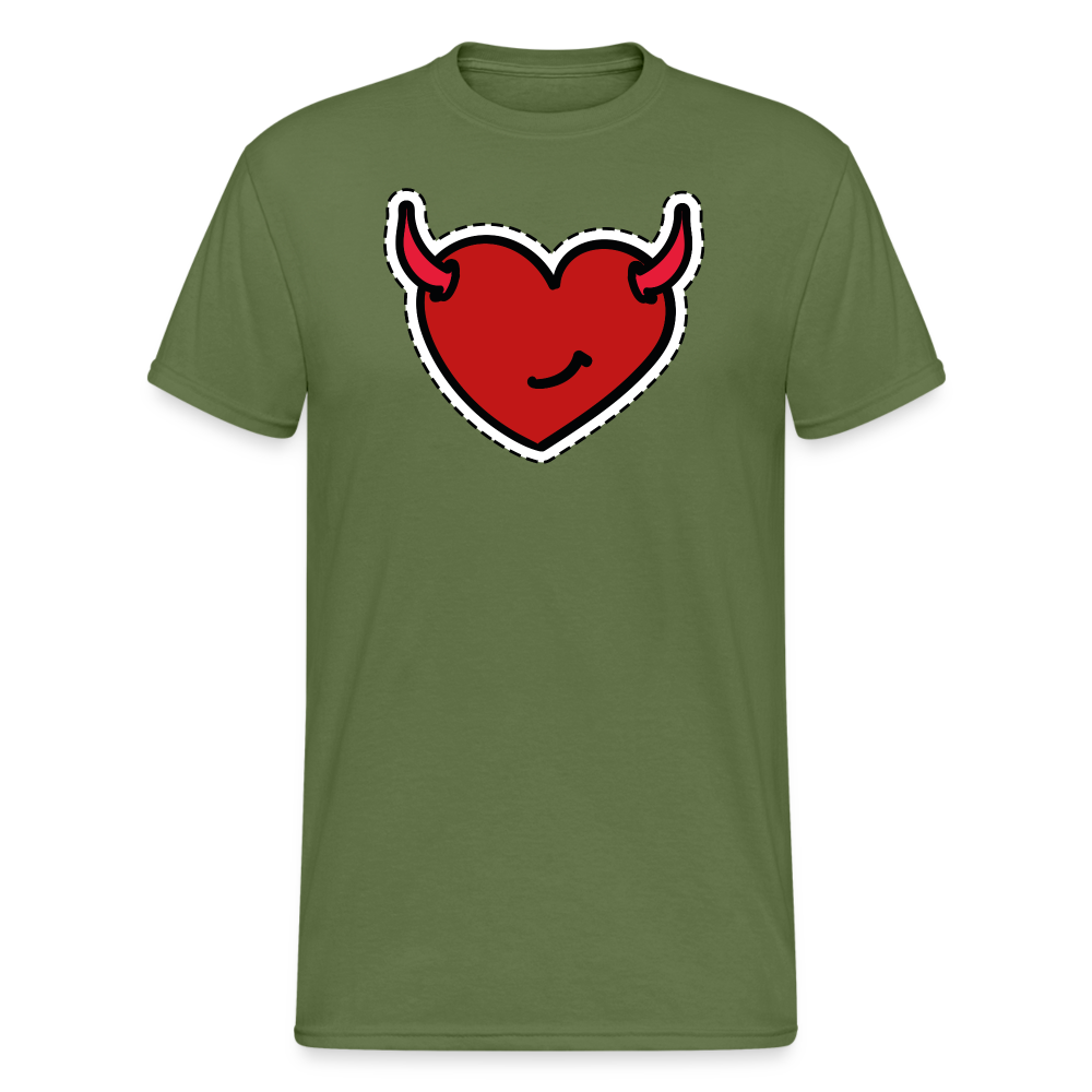 SSW1492 Tshirt Teufel Herz - Militärgrün