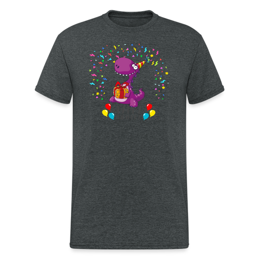 SSW1494 Tshirt happy birthday Dino - Dunkelgrau meliert