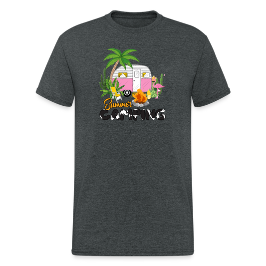 SSW1495 Tshirt Summer_camping - Dunkelgrau meliert