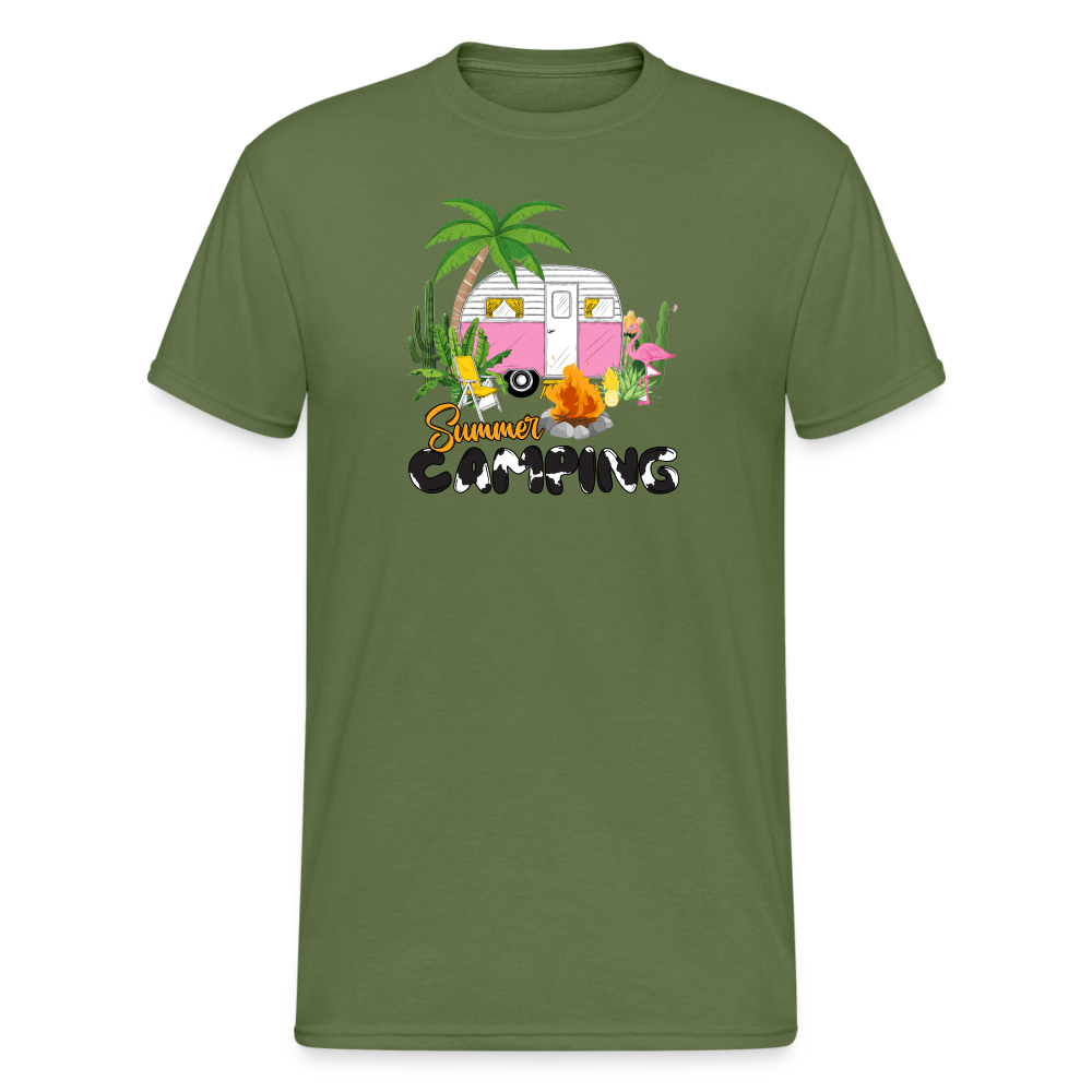 SSW1495 Tshirt Summer_camping - Militärgrün