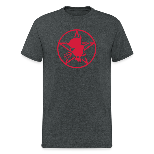 SSW1496 Tshirt Devil Star - Dunkelgrau meliert