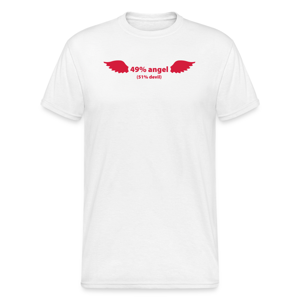 SSW1499 Tshirt 49% Angel. 51% Devil. - weiß
