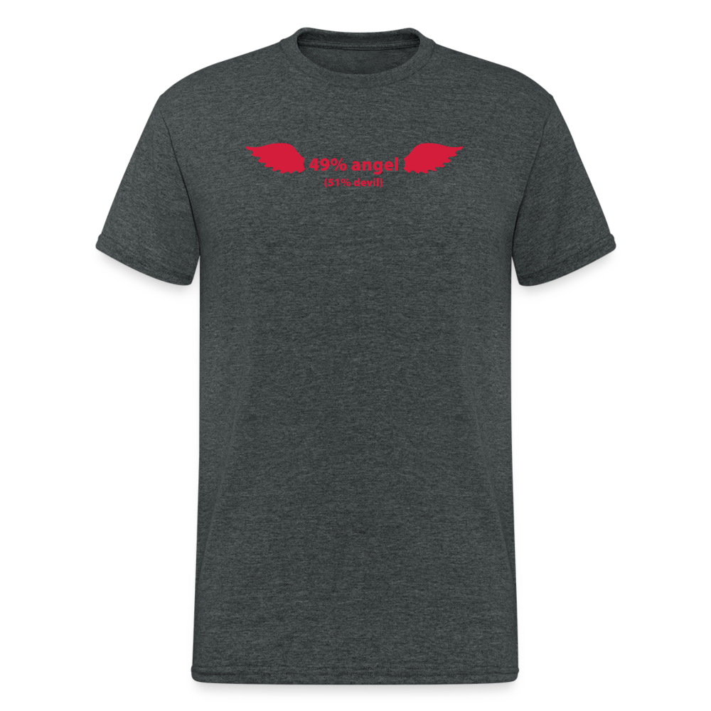 SSW1499 Tshirt 49% Angel. 51% Devil. - Dunkelgrau meliert