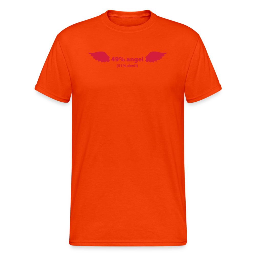 SSW1499 Tshirt 49% Angel. 51% Devil. - kräftig Orange