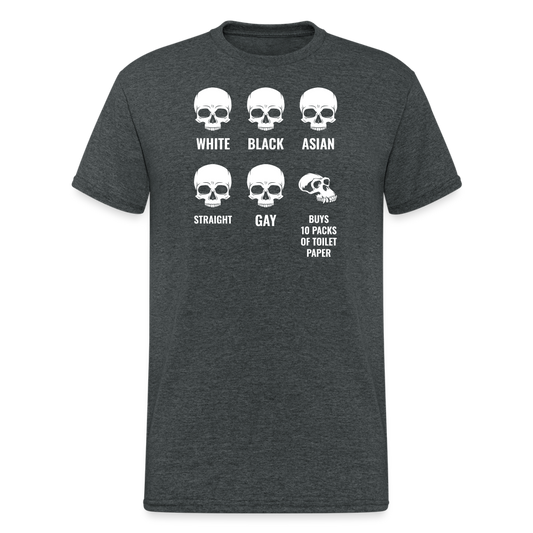 SSW1501 Tshirt Anti-Rassismus Statement - Dunkelgrau meliert