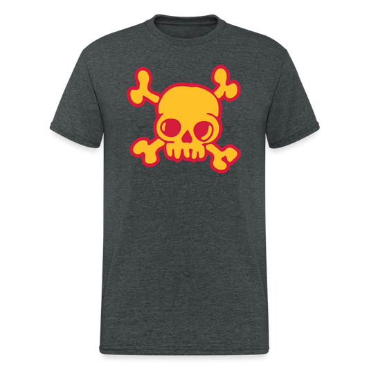 SSW1504 Tshirt Schädel - Dunkelgrau meliert