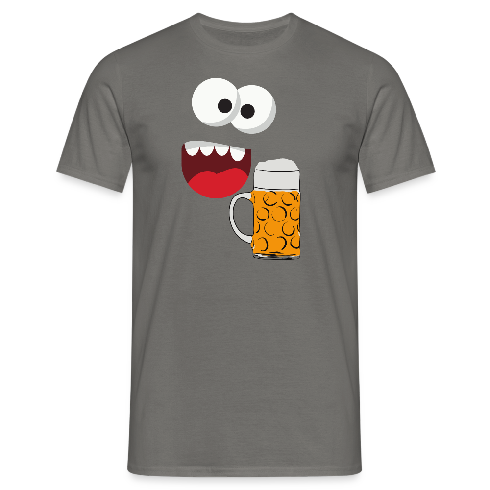 SSW1509 Tshirt Monster Gesicht Bier - Graphit