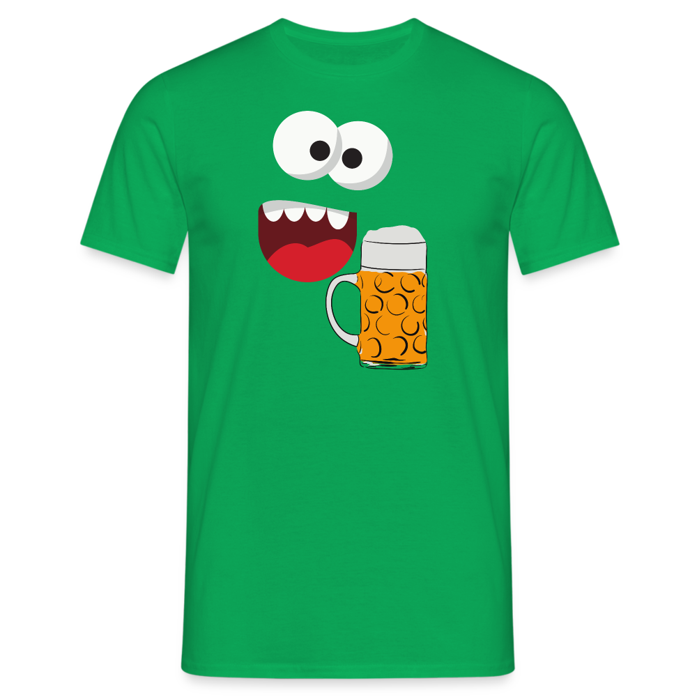 SSW1509 Tshirt Monster Gesicht Bier - Kelly Green