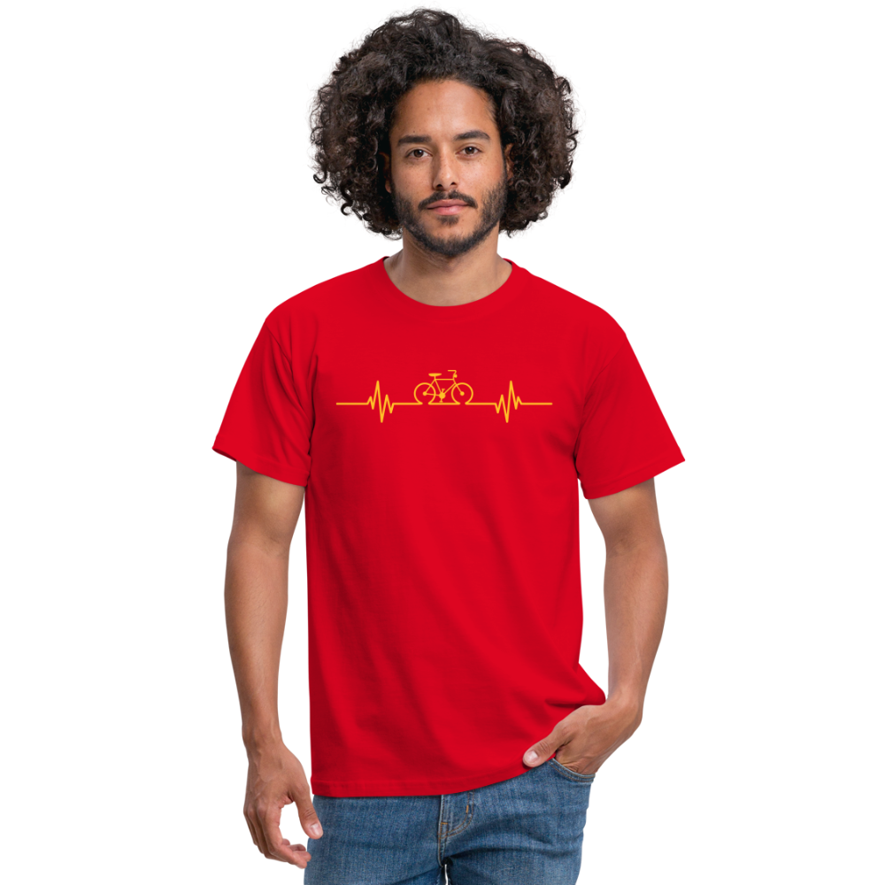 SSW1511 Tshirt Fahrrad Herzschlag - Rot