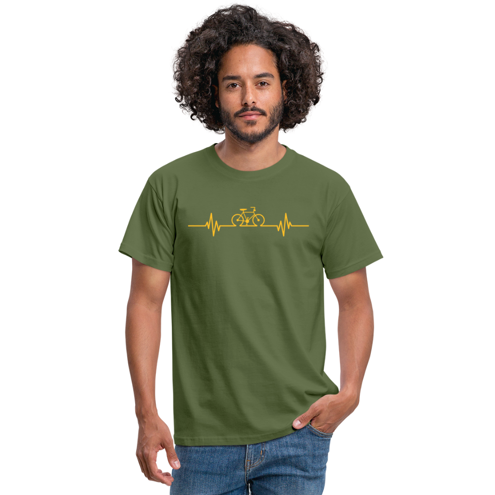 SSW1511 Tshirt Fahrrad Herzschlag - Militärgrün