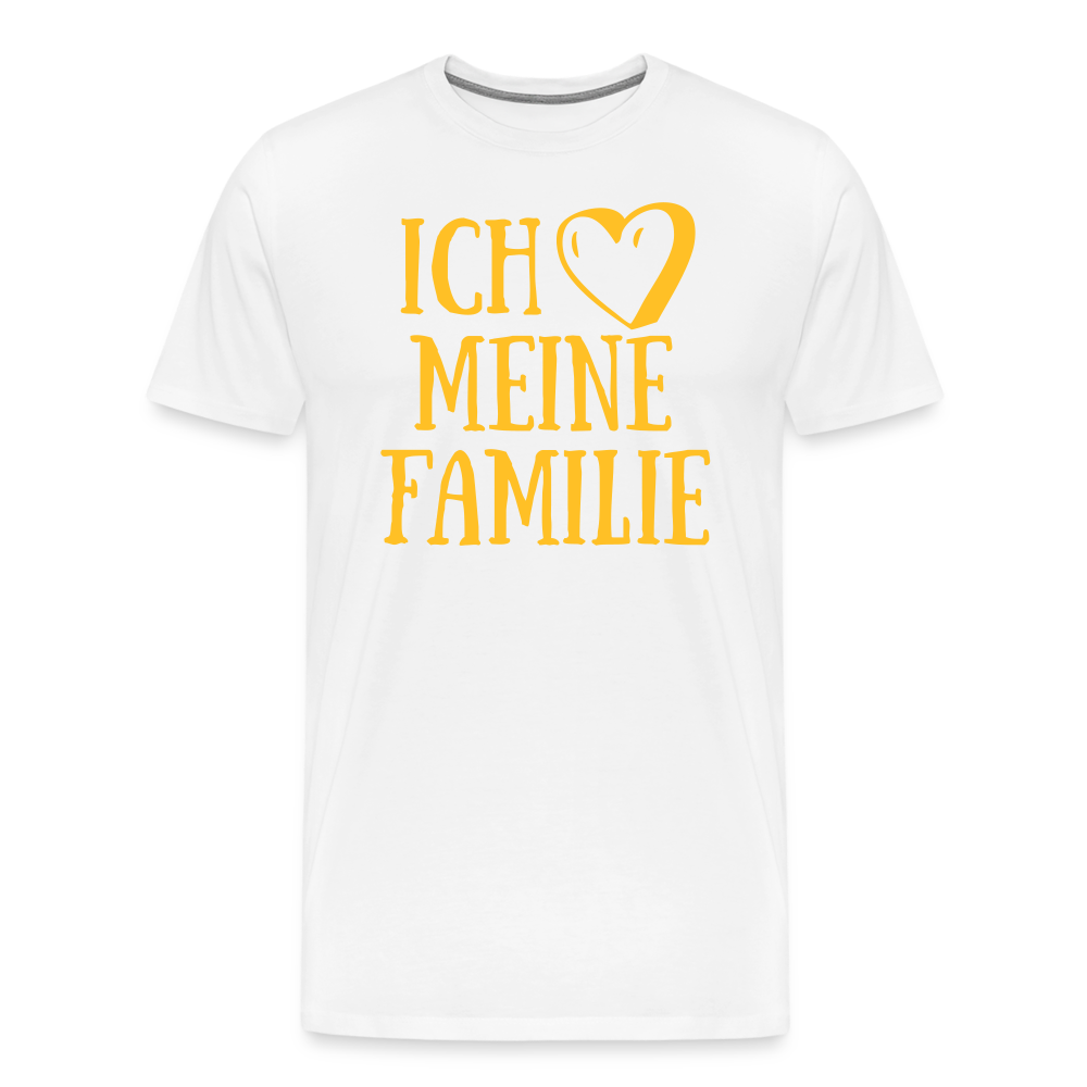 SSW1523 Tshirt ich liebe meine Familie - weiß