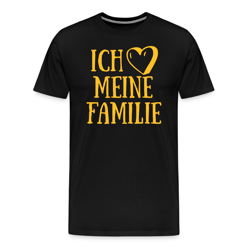 SSW1523 Tshirt ich liebe meine Familie - Schwarz