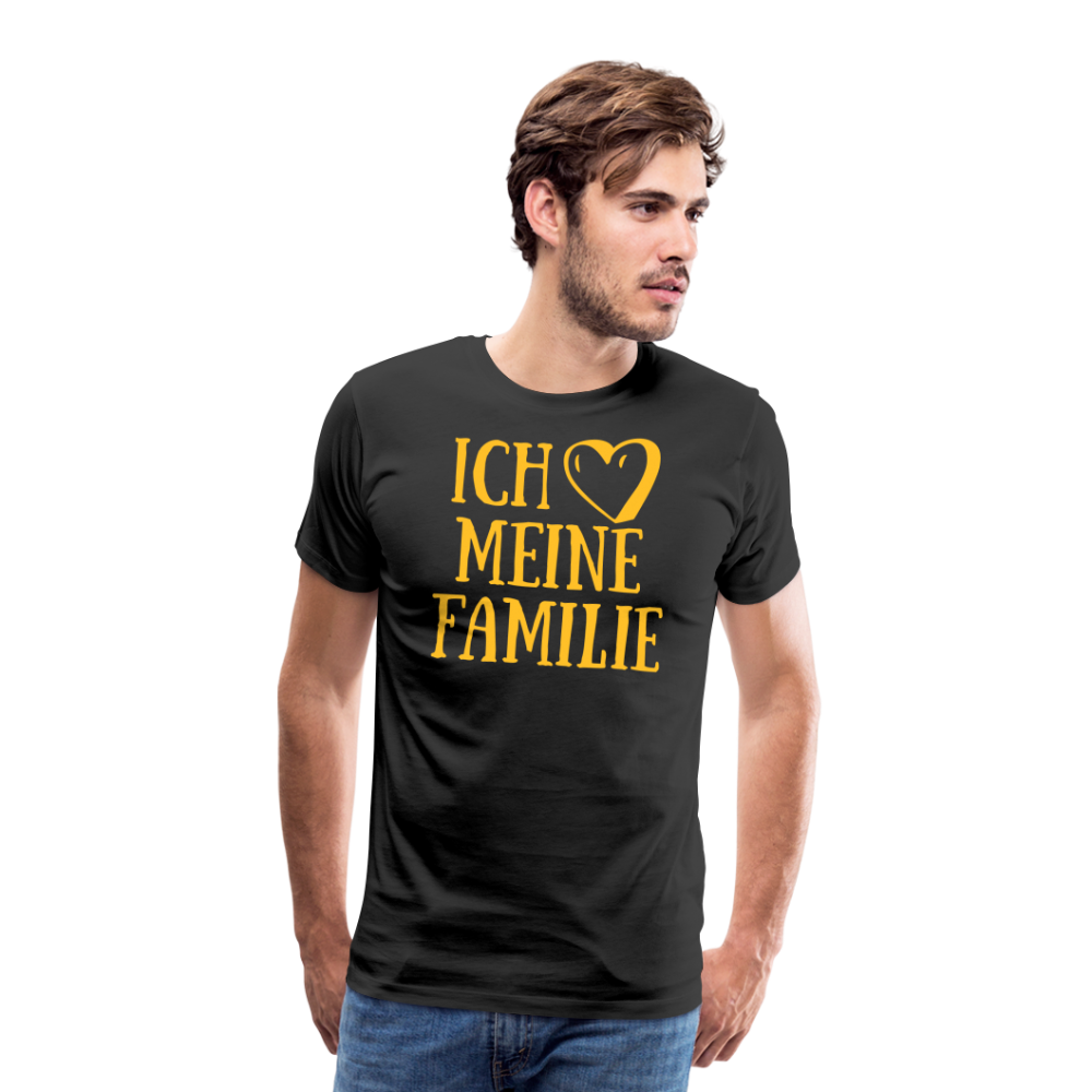 SSW1523 Tshirt ich liebe meine Familie - Schwarz