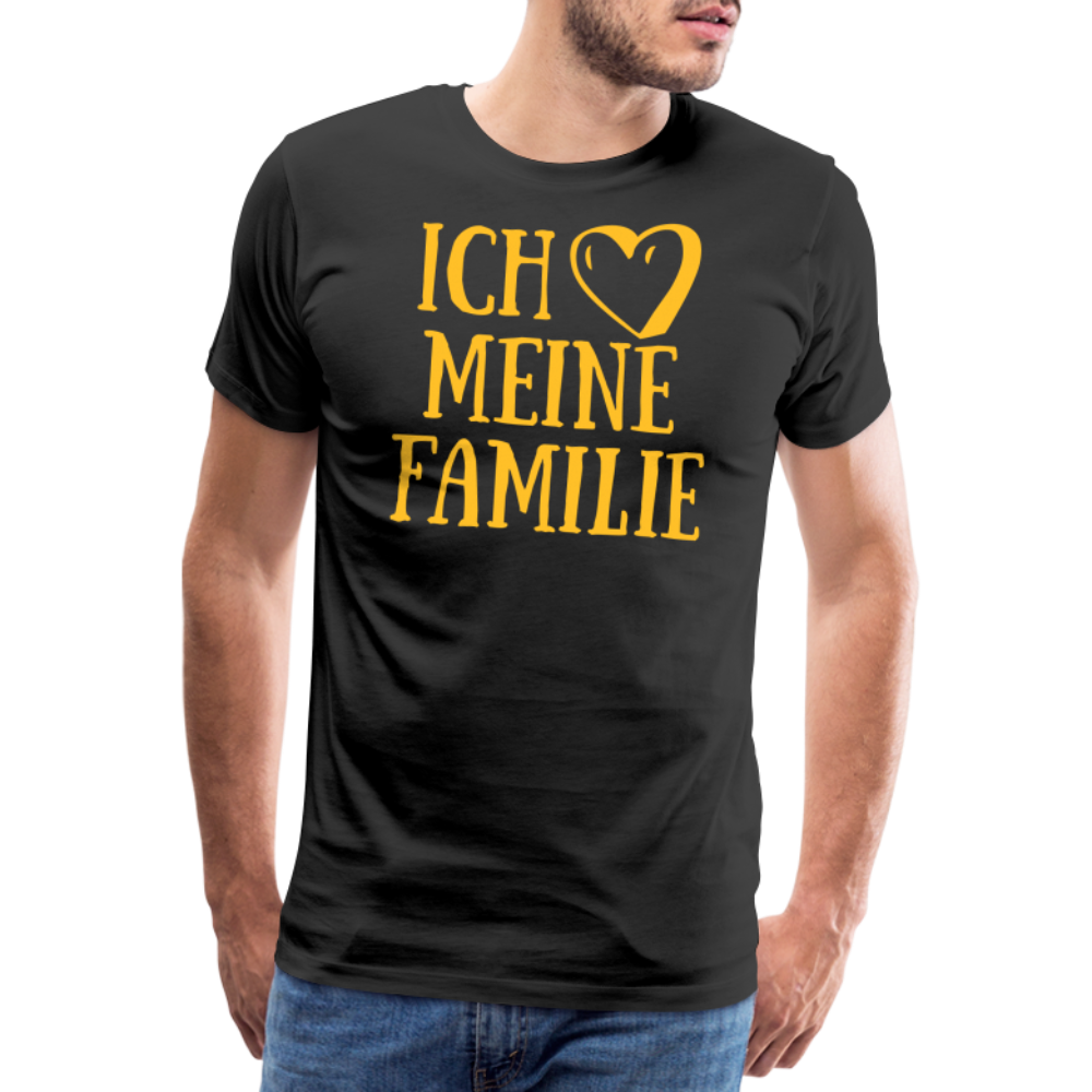 SSW1523 Tshirt ich liebe meine Familie - Schwarz