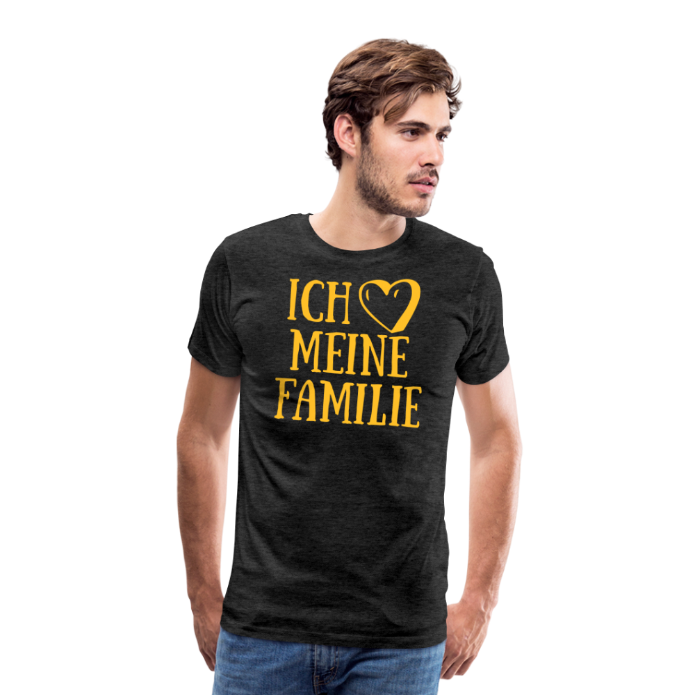 SSW1523 Tshirt ich liebe meine Familie - Anthrazit