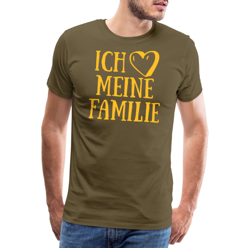 SSW1523 Tshirt ich liebe meine Familie - Khaki