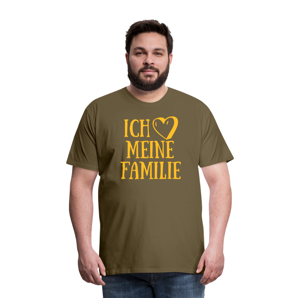 SSW1523 Tshirt ich liebe meine Familie - Khaki