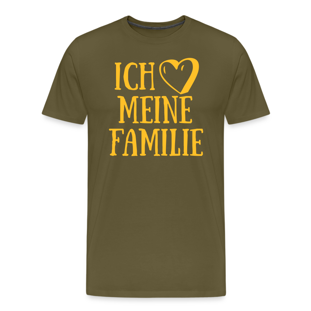 SSW1523 Tshirt ich liebe meine Familie - Khaki