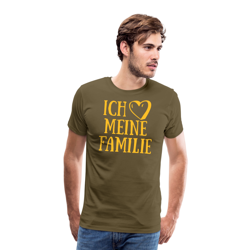 SSW1523 Tshirt ich liebe meine Familie - Khaki