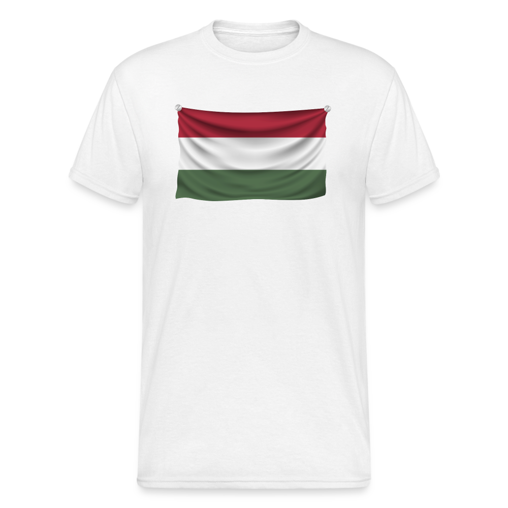 SSW1542 Tshirt Flagge Ungarn - weiß