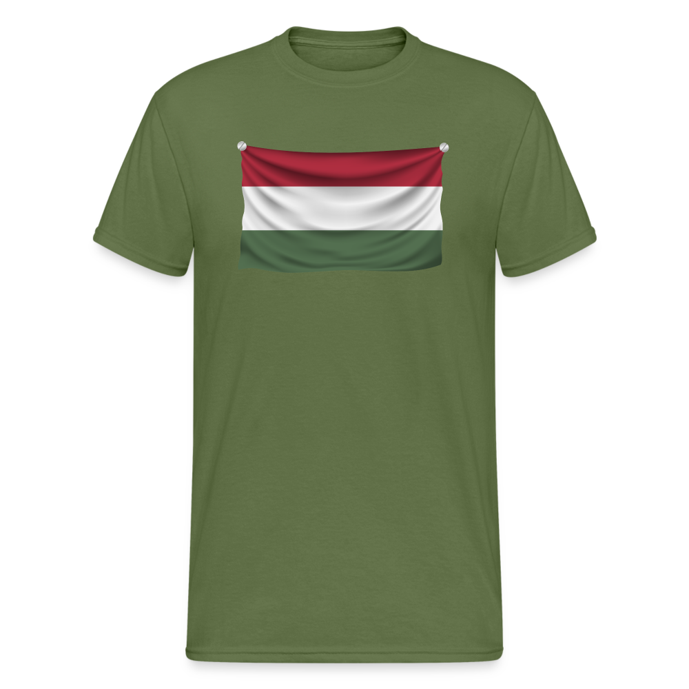 SSW1542 Tshirt Flagge Ungarn - Militärgrün