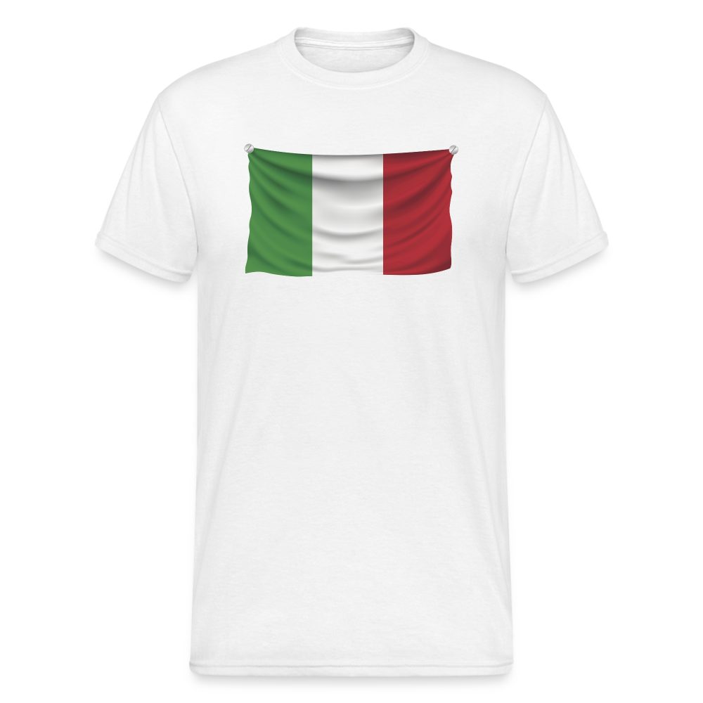 SSW1543 Tshirt Flagge Italien - weiß